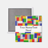 Aimant Bâtiments Couleur primaire Anniversaire/Fête du ga (Recto/Verso)