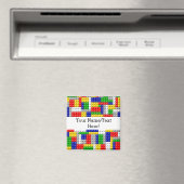 Aimant Bâtiments Couleur primaire Anniversaire/Fête du ga (In Situ (Lave-vaisselle))