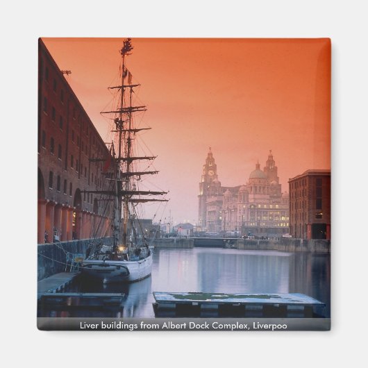 Aimant Bâtiments de foie du complexe Albert Dock, Liverpo (Devant)