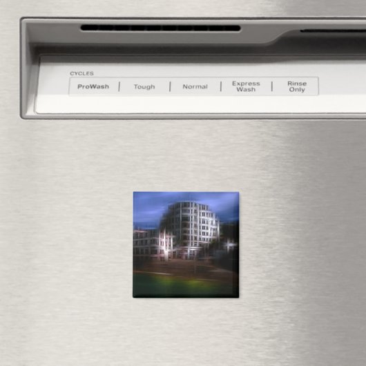 Aimant Bâtiments de nuit style effet numérique "impressio (In Situ (Lave-vaisselle))