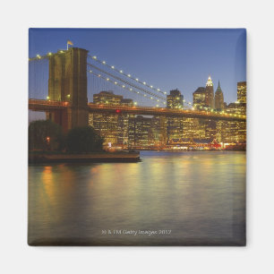 Aimant Bâtiments de pont et de New York City de Brooklyn
