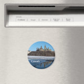 Aimant Bâtiments du Parlement du Canada vue de la rivière (In Situ (Lave-vaisselle))