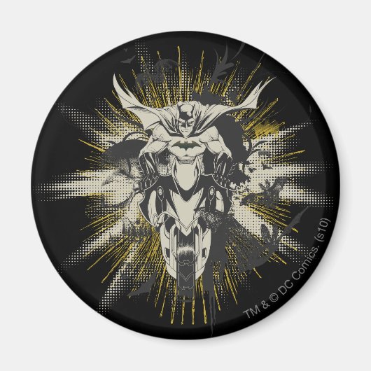 Aimant Batman à vélo (Devant)