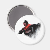 Aimant Batman Batarang cramoisi (Recto/Verso)