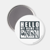 Aimant Batman | Bonjour Mon nom est Batman Logo (Recto/Verso)
