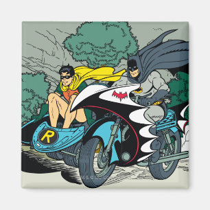 Aimant Batman Et Robin En Batcycle