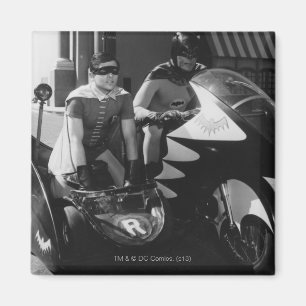 Aimant Batman et Robin en Batcycle