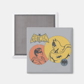 Aimant Batman Et Robin Graphic - Distressed (Recto/Verso)
