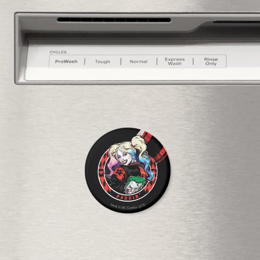 Aimant Batman | Harley Quinn Winking With Mallet (In Situ (Lave-vaisselle))