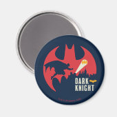 Aimant Batman Le logo de la chauve-souris Dark Knight (Recto/Verso)
