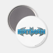Aimant Batman | Logo de nom bleu (Recto/Verso)