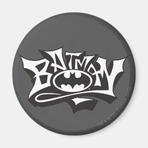 Aimant Batman Logo du nom du graffiti