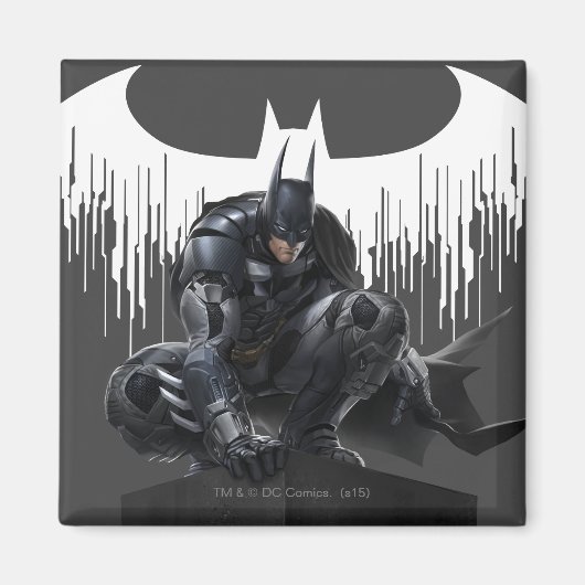 Aimant Batman perché sur un pilier (Devant)