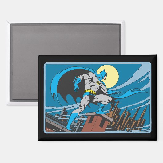 Aimant Batman Surveys City (Recto/Verso)