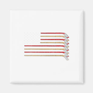 Aimant Bâton de Hockey Drapeau Usa Hockey sur Glace Garço