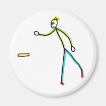 Bâton de kubb jouant Stickman