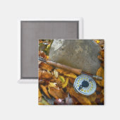 Aimant Bâton de pêche à la mouche d'automne (Recto/Verso)