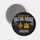 Aimant Baton Rouge (Recto/Verso)