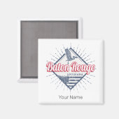 Aimant Baton Rouge City Louisiane États-Unis (Recto/Verso)