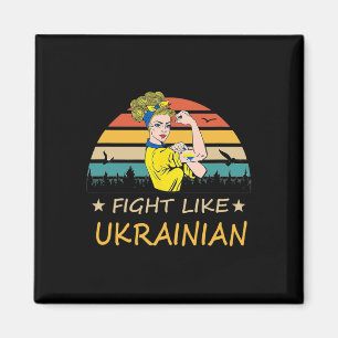 Aimant Bats comme un Ukrainien Je suis avec l'Ukraine