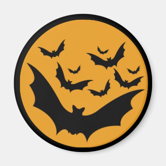 Aimant Bats d'Halloween (Devant)