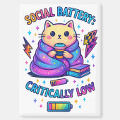 Aimant Batterie sociale Critique... (Recto)
