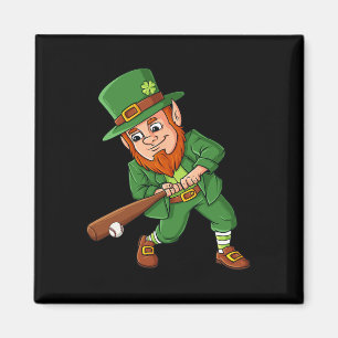 Aimant Batteur de baseball Jour de la Saint Patrick Lepre
