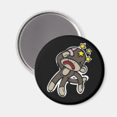 Aimant Battez SOCK MONKEY (Recto/Verso)