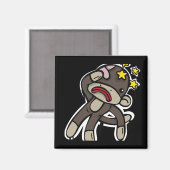 Aimant Battez SOCK MONKEY (Recto/Verso)