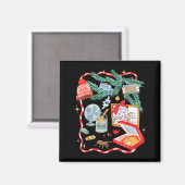 Aimant Battle Plan Funny Christmas Home Kids Hand Dawn Al (Recto/Verso)