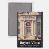 Aimant Bayou Vista Courthouse – Southern Psychos Collecti (Recto/Verso)