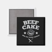 Aimant Bbq de gâteau de boeuf (Recto/Verso)