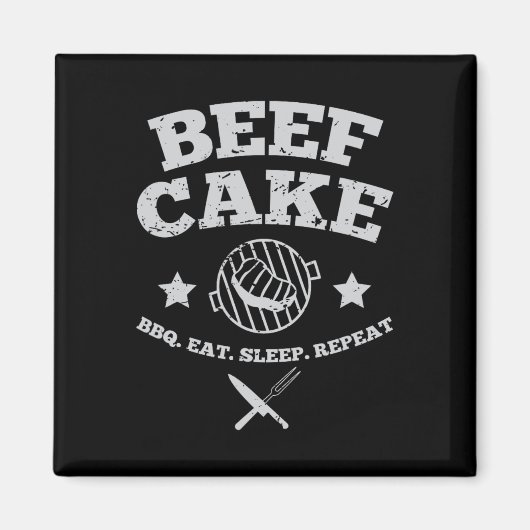 Aimant Bbq de gâteau de boeuf (Devant)