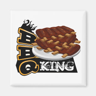 Aimant BBQ KING ! Icône côtes