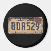 Aimant BDR 529 Bluesmobile License Plate 3" (Devant)