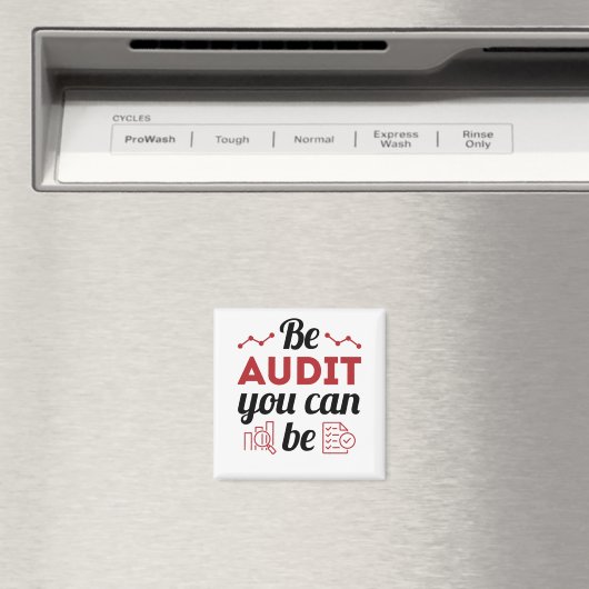Aimant Be Audit You Can Be Funny Auditing Staff (In Situ (Lave-vaisselle))