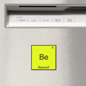 Aimant Be - Beowulf Funny Chimie Élément Symbole Tee (In Situ (Lave-vaisselle))