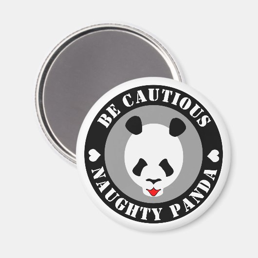 Aimant Be cautious Naught Panda (Recto/Verso)