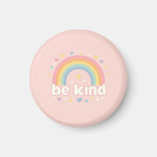 Aimant Be Kind – Rainbow Pastel Positivity