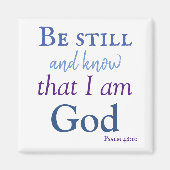 Aimant Be still and know Bible Verse (Devant)