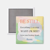 Aimant Be Still - Citation Rumi (Recto/Verso)