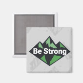 Aimant Be Strong Geometric (Recto/Verso)