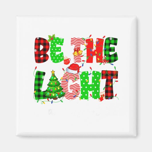 Aimant Be The Light Christian Christmas Pjs Xmas Men Wome (Devant)