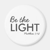Aimant Be the Light | Matthew 5:14 Bible Verse Christian (Devant)