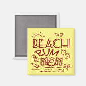 Aimant Beach Bum Mum (Recto/Verso)