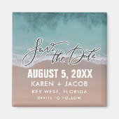 Aimant Beach Destination Wedding Save the Date (Devant)