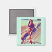 Aimant Beach Girl Thunder_Cove (Recto/Verso)