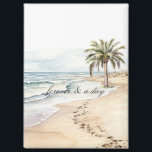Aimant Beach Ocean Palm Tree Mariage<br><div class="desc">Beach Ocean Palm Tree Mariage</div>