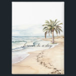 Aimant Beach Ocean Palm Tree Mariage<br><div class="desc">Beach Ocean Palm Tree Mariage</div>