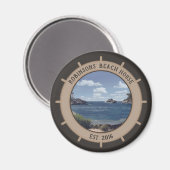 Aimant BeachHouse (personnalisable) (Recto/Verso)